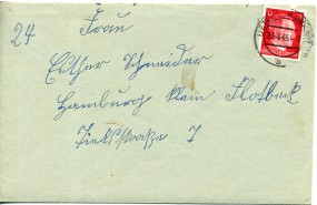 1945, 23.Apr., Bf.m. EF. UETERSEN (HOLST) b(Handstpl.) nach Hamburg. Porto: RM 0.12.