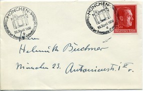 1938, 20.Apr., Bf.m. EF. MÜNCHEN d HAUPTSTADT DER BEWEGUNG - GEBURTSTAG DES FÜHRERS(So.-...