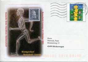 2002, 6.Dez., 56c.-GA-Umschlag. BRIEFZENTRUM 42(Masch.-Stpl.) nach Hückeswagen. Porto: E...