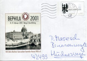 2002, 19.Okt., 56c.-GA-Umschlag. BRIEFZENTRUM 70 mb(Masch.-Stpl.) nach Hückeswagen. Port...