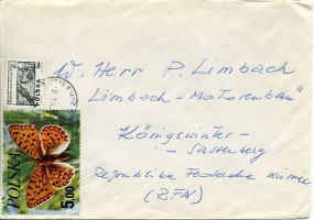 1978, 2.Jan., Bf.m. MiF. BIELSKO-BIALA..(Handstpl.) nach Westdeutschland. Porto: Zl.6.00...