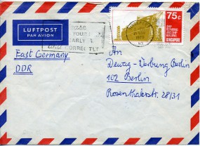 1970, 21.Nov., Lp.-Bf.m. EF. SINGAPORE M3 - PLEASE.. YOUR MAIL EARLY AND CORRECTLY(Masch...