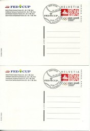 1998, 25.Jul., Umschlag mit zwei T.P.-So.-GA-Kten. 1950 SION - FED-CUP DEMI-FINALE SUISSE...