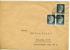 1942, 20.Aug., Drucks.-Bf.m. MeF. LEIPZIG C2 g REICHSMESSESTADT(Handstpl.) nach Leipzig....