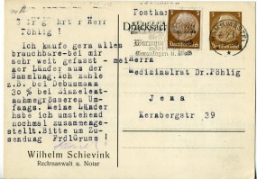 1938, 3.Feb., 3Pfg.-GA-Kte.m. Zus.-Frankatur. HAMM (WESTF) **g -.. WESTFALEN WARMQUELL.. ...