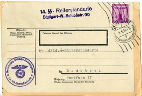 1939, 9.Mai , Pn.-Vorderseite m. EF. STUTTGART 7 g STADT DER AUSLANDSDEUTSCHEN(Rollerstp...