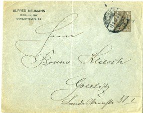 1900, 13.Apr., 3Pfg.-GA-Umschlag. BERLIN SW12 *l(Handstpl.) nach Görlitz. Porto: M 0.03....