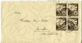 1938, 20.Dez., Bf.m. MeF. ETTENHEIM(Handstpl.) nach Schachen. Porto: RM 0.12.