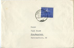 1940, 31.Dez., Bf.m. EF. FRIEDRICHSTAL (WÜRTT)..(Handstpl.) nach Freudenstadt. Porto: RM...