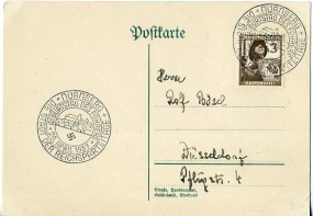 1937, 20.Apr., Drucks.-Kte. m. EF. NÜRNBERG DIE STADT DER REICHSPARTEITAGE - GEBURTSTAG D...