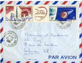 1966, 24.Mrz., Lp.-Bf.m. MiF. CHEPENEHE LIFOU NOUVELLE-CALEDONIE(Handstpl.) nach Frankre...