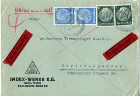 1940, 5.Jun., Eil-Bf.m. MiF. ESSLINGEN (NECKAR) 1 - BESUCHT DIE ALTE REICHSSTADT(Handwer...