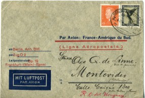 1930, 27.Jun., Lp.-Kursbf. m. MiF. BERLIN-FRANKFURT (MAIN) BAHNPOST Z. 44(Bahnpost-Stpl....