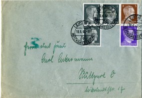 1942, 18.Jun., Bf.m. MiF. LEIPZIG C2 g REICHSMESSESTADT(Handstpl.) nach Stuttgart. Porto...