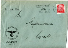 1937, 16.Feb., Bf.m. EF. M. GLADBACH *r - INTERNATIONALE LEIPZIGER MESSE 28.II.-8.III.(M...