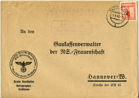 1942, 1.Jun., Bf.m. EF. NORTHEIM (HAN) b(Handstpl.) nach Hannover. Porto: RM 0.08. Abs.:...