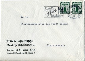 1941, 20.Jul., Bf.m. MeF. NÜRNBERG 2 a DIE STADT DER REICHSPARTEITAGE - DIE FRONT KÄMPFT ...