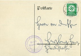 1935, 29.Aug., Kte. m. EF. HERZBERG (HARZ) *a(Handstpl.) nach Herzberg. Porto: RM 0.05.