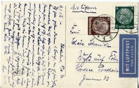 1933, 8.Aug., Lp.-Ans.-Kte. m. MiF. STRALSUND 1 *c(Handstpl.) nach Wyk. Porto: RM 0.16.