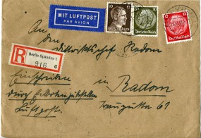 1941, 26.Nov., R-Lp.-Bf.m. MiF. BERLIN-SPANDAU 1 g(Handstpl.) nach RADOM 2 a(Generalgo...