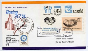 1980, 6.Apr., Lp.-Bf.m. MiF. BUENOS AIRES - VUELO BUENOS AIRES FRANCFORT BOEING 747SL(So...