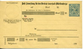 1896, 20Pfg.-GA-Umschlag.