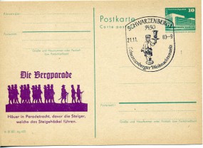 1983, 21.Nov., 10Pfg.-GA-Kte. 9450 SCHWARZENBERG 1 - SCHWARZENBERGER WEIHNACHTSMARKT(So....