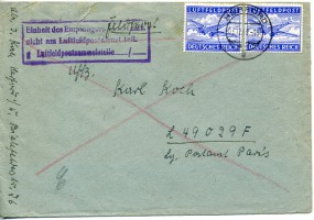 1943, 3.Dez., Lp.-Bf.m. MeF. HERFORD b(Handstpl.) an Feldpostnr. L49029F. Porto: -. M. v...