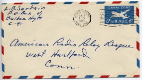 1951, 5.Jun., 6¢-Lp.-GA-Umschlag. BALBOA HEIGHTS CANAL ZONE - THE PANAMA CANAL SHORTENS S...